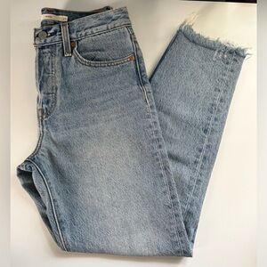 Levi's Light Blue Cropped Jeans